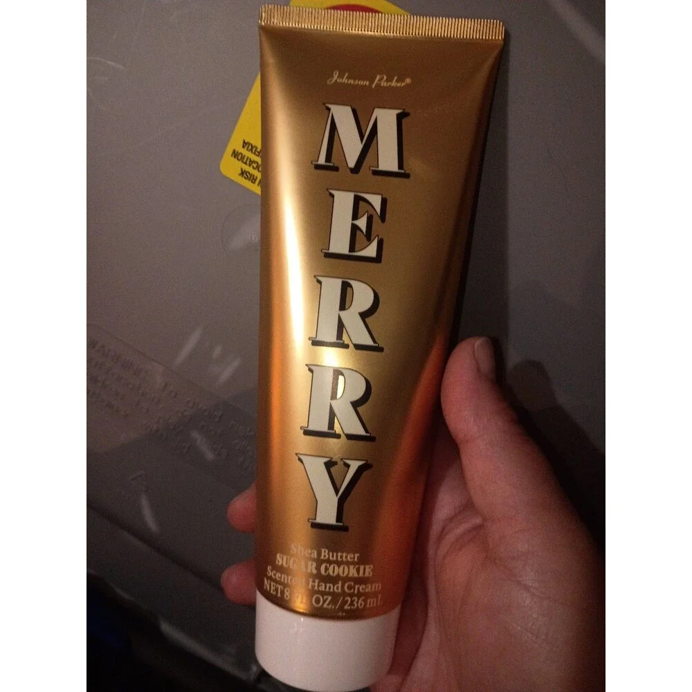 Brand new Merry sugar cookie shea butter hand cream 8 oz-c5